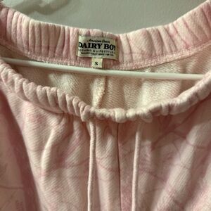 Dairy boy pink sweatpants